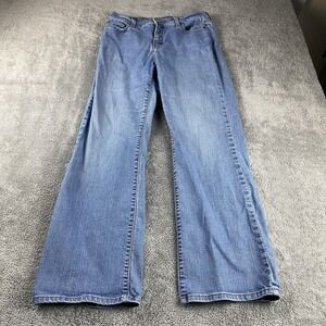 Levis 512 Perfectly Slimming Boot Cut Jeans Womens 12 M Blue Light Wash Mid Rise
